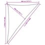 Voir la diapositive 6 : VIDAXL Voile d'ombrage 160 g/m^2 Vert fonce 4x5x6,8 m PEHD