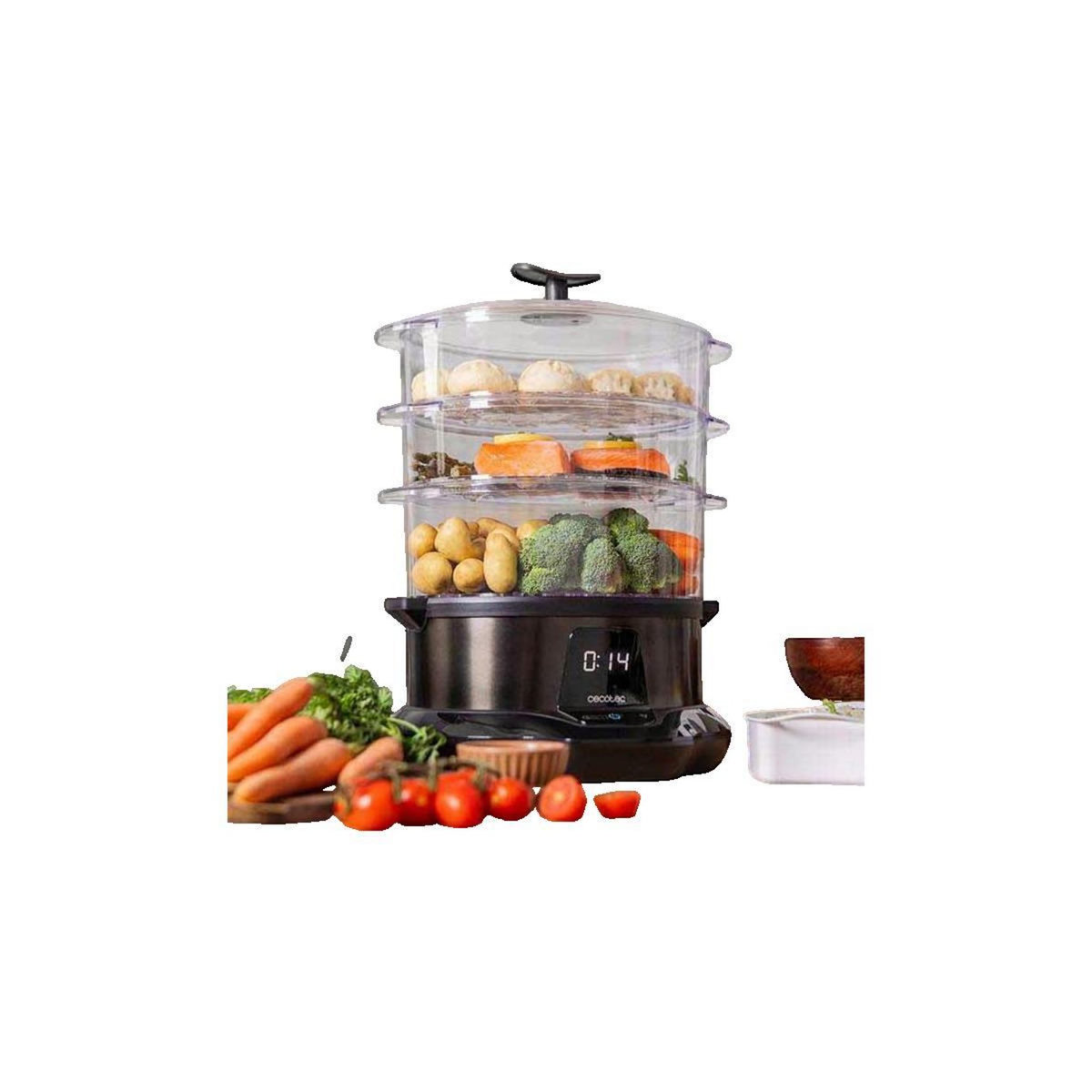 CECOTEC Cuiseur vapeur Cecotec Vapovita 3000 Pro acier inoxydable