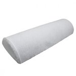 VIVEZEN Drap housse de protection en éponge pour coussin demi-rond 66 cm x 22 cm x 12 cm de table de massage - Blanc