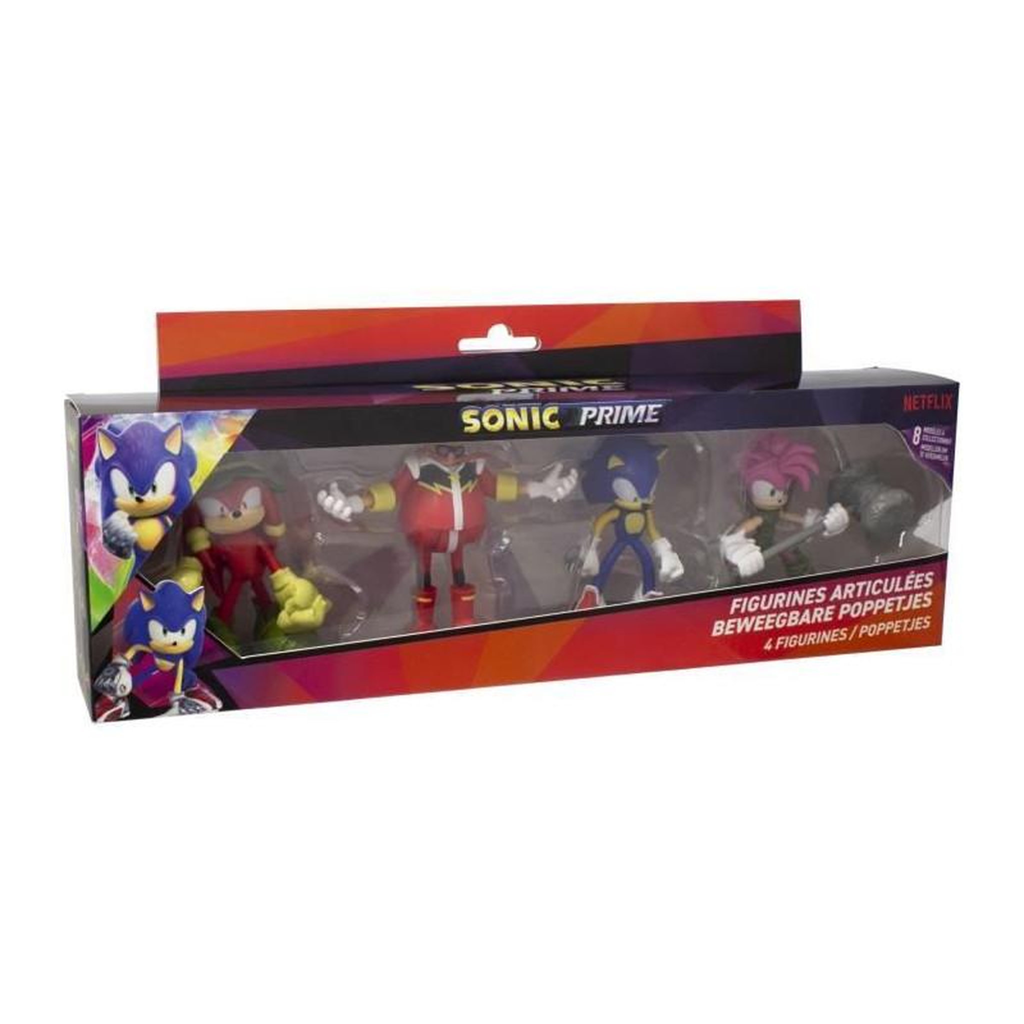 Voir la diapositive 3 : Figurines Lansay Set de Figurines Sonic articulées 7,5 cm