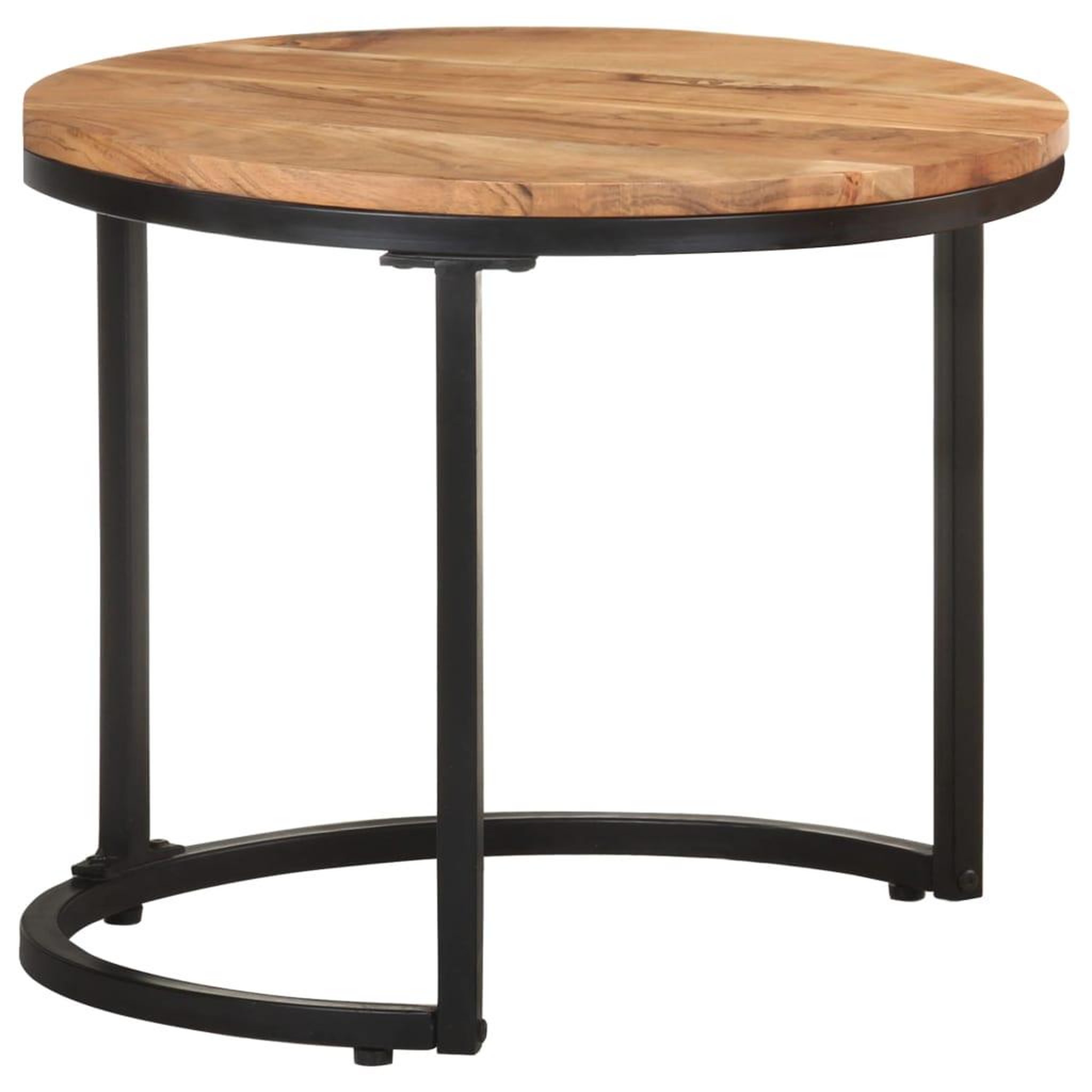 Voir la diapositive 4 : VIDAXL Tables d'appoint 3 pcs Bois d'acacia solide