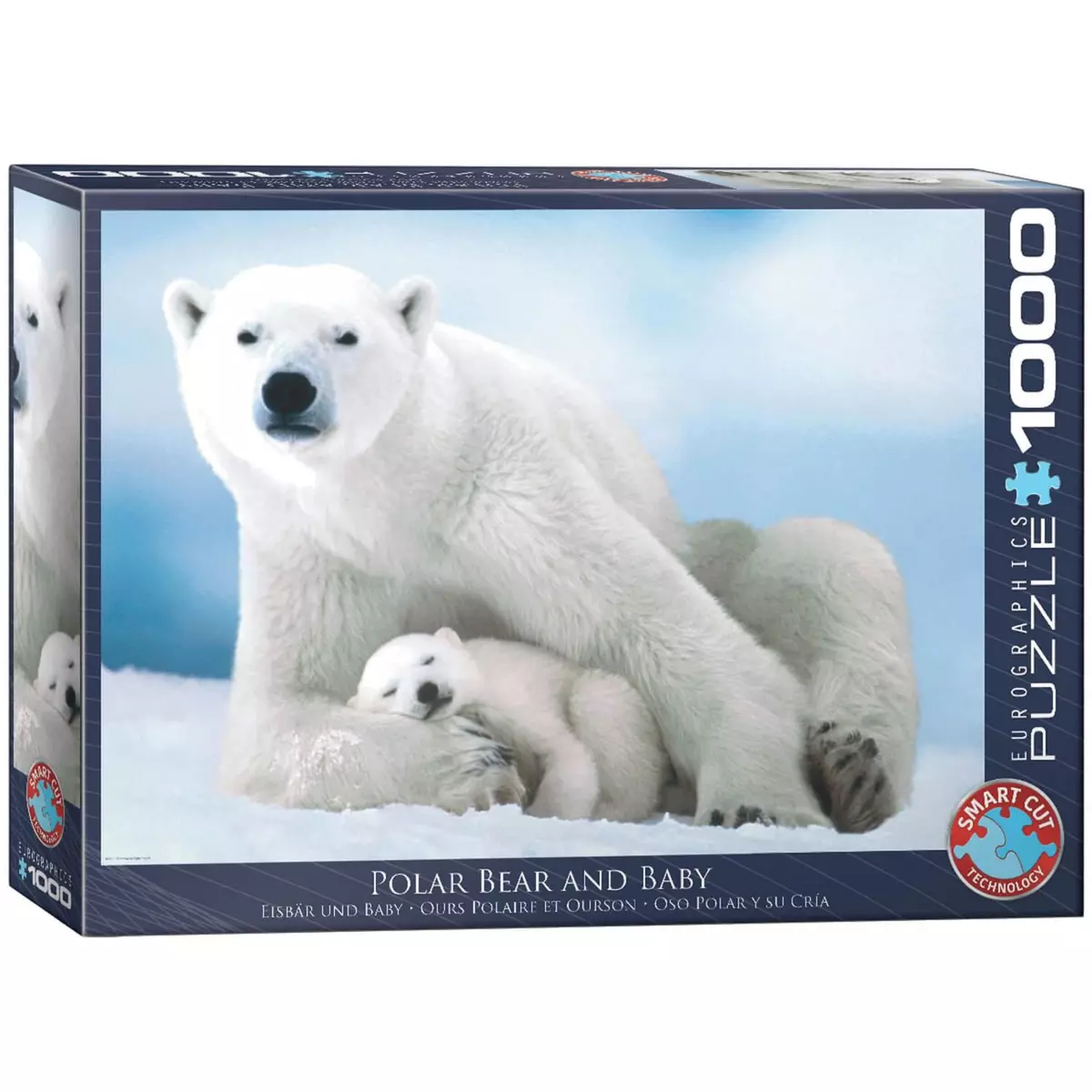 Eurographics Puzzle 1000 pièces : Ours polaire et bébé