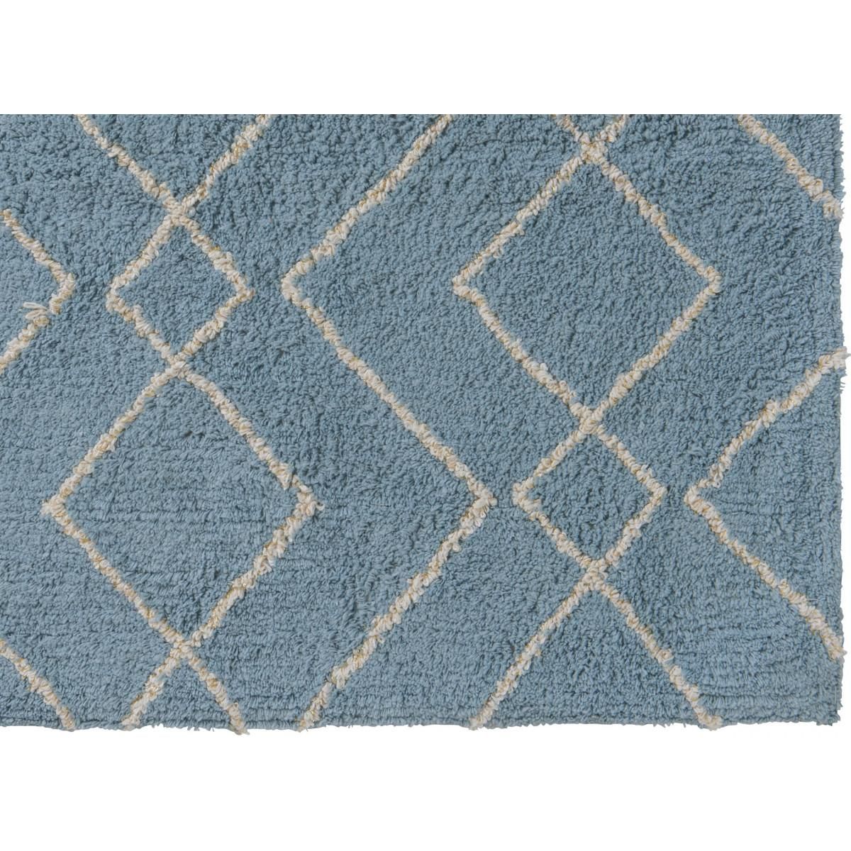 GUY LEVASSEUR Tapis déco en coton tufté fil doré 50x80cm