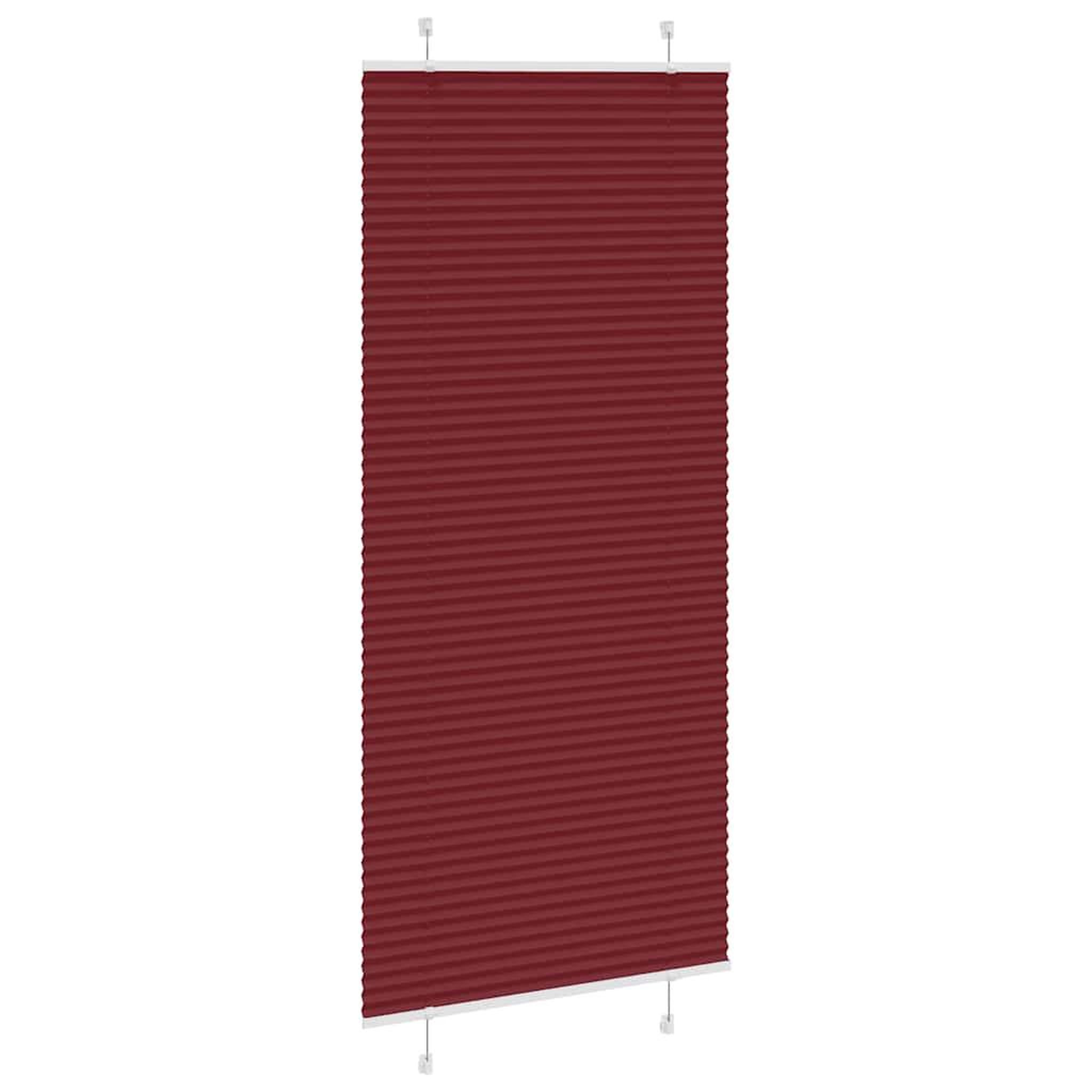 Voir la diapositive 3 : VIDAXL Store plisse rouge bordeaux 85x200 cm largeur du tissu 84,4 cm