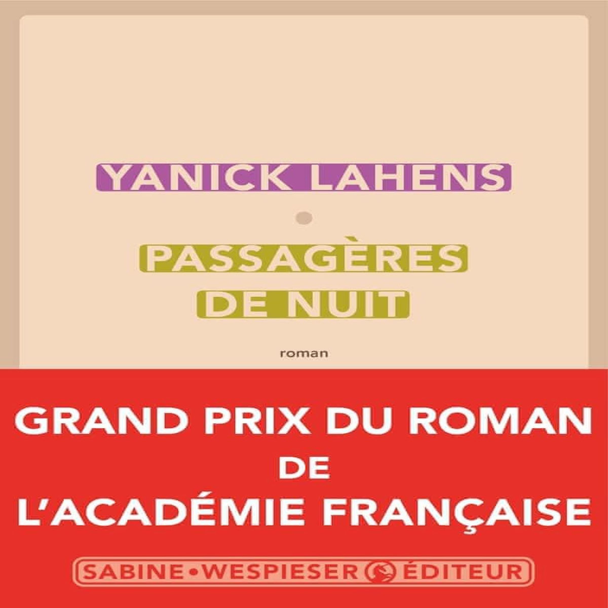 PASSAGERES DE NUIT, Lahens Yanick
