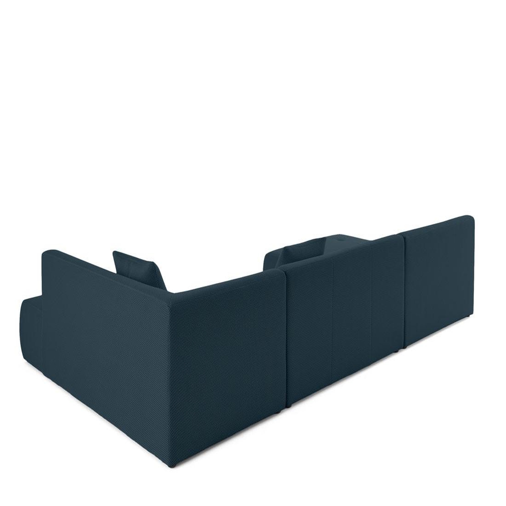 Voir la diapositive 4 : LISA DESIGN Onyx - canapé panoramique modulable d'angle droit - 7 places - en tissu mailles 3d
