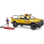 BRUDER Véhicule - Ram 2500 Power Wagon Lifeguard avec sauveteur 