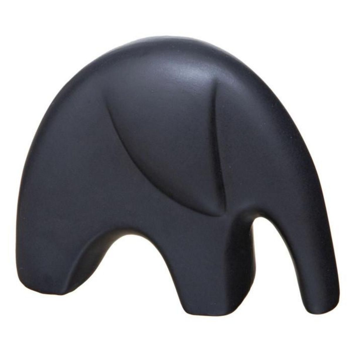 ATMOSPHERA Lot de 2 Statuettes Déco  Éléphant  18cm Noir