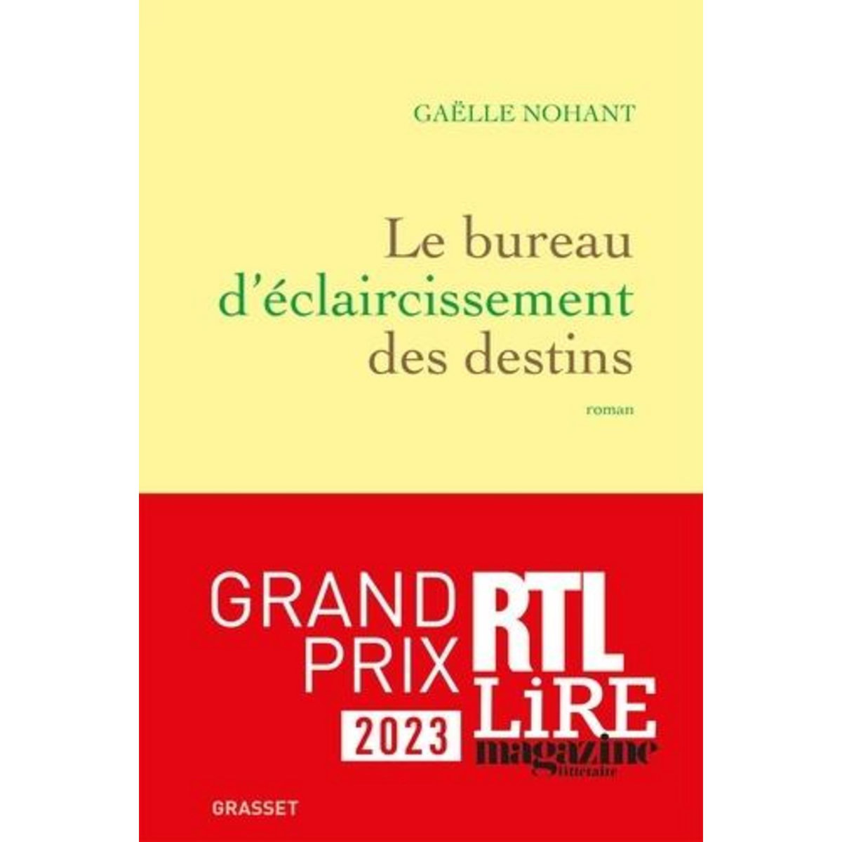 LE BUREAU D'ECLAIRCISSEMENT DES DESTINS, Nohant Gaëlle