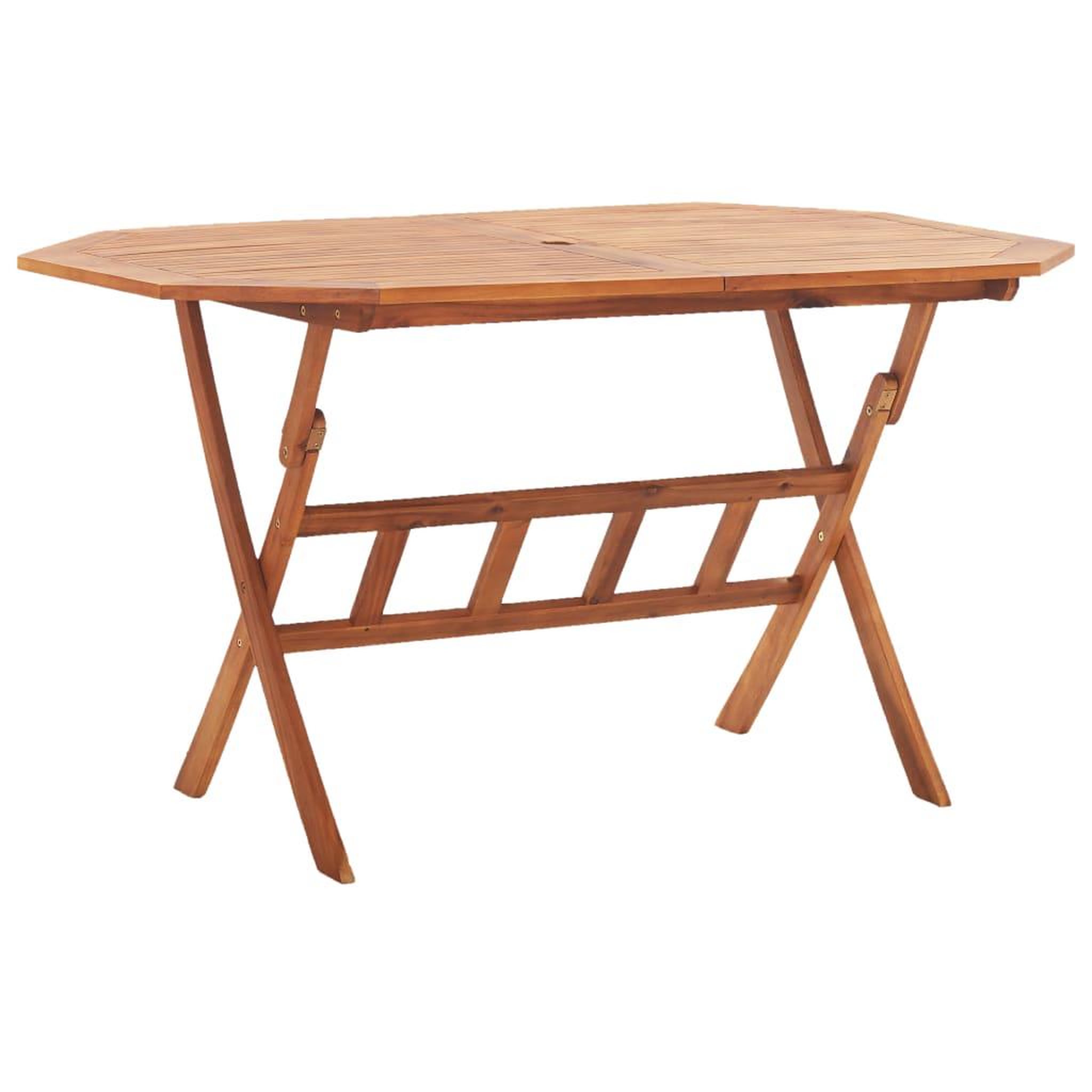 Voir la diapositive 1 : VIDAXL Table pliable de jardin 135 x 85 x 75 cm Bois d'acacia massif