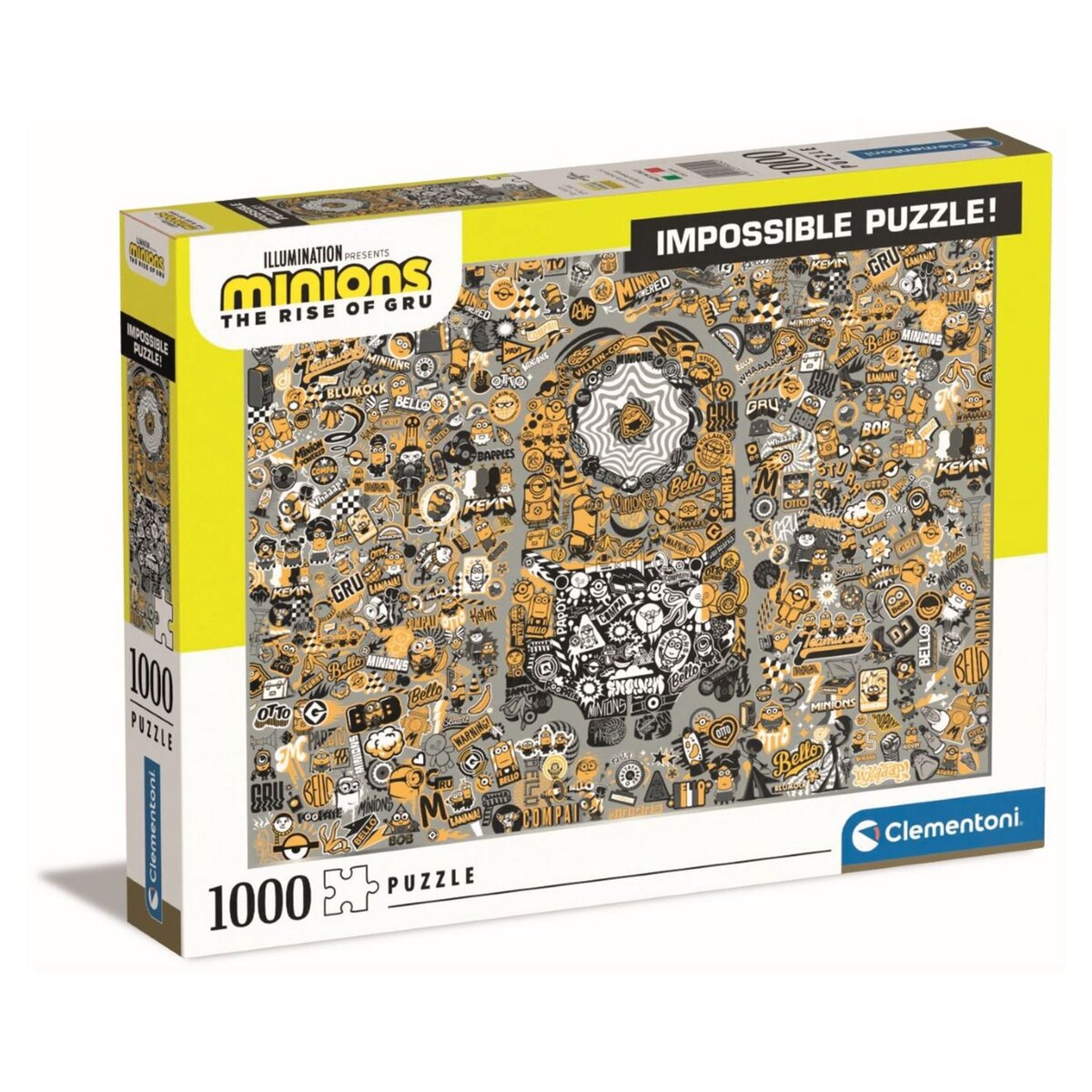 CLEMENTONI Puzzle 1000 pièces Minions 2 Impossible puzzle