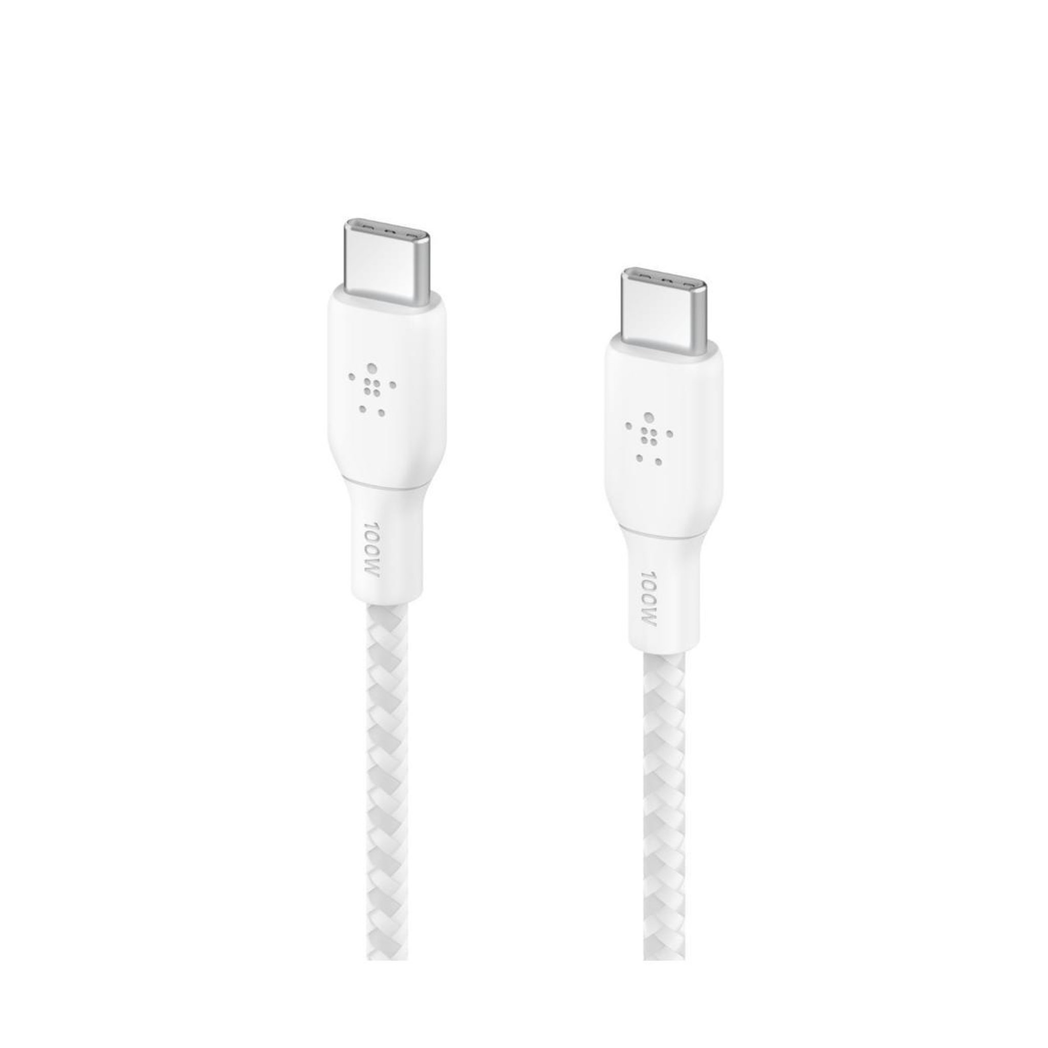 Voir la diapositive 3 : Belkin Câble USB-C Belkin BOOST CHARGE 2m 100W Blanc