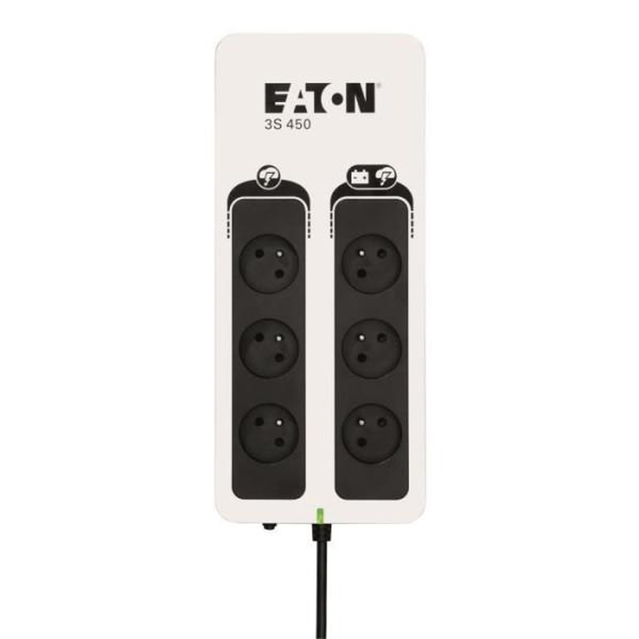Eaton Onduleur/Multiprise/Parafoudre - EATON 3S 450 FR - Off-line UPS - 3S450F - 450VA (6 prises FR)