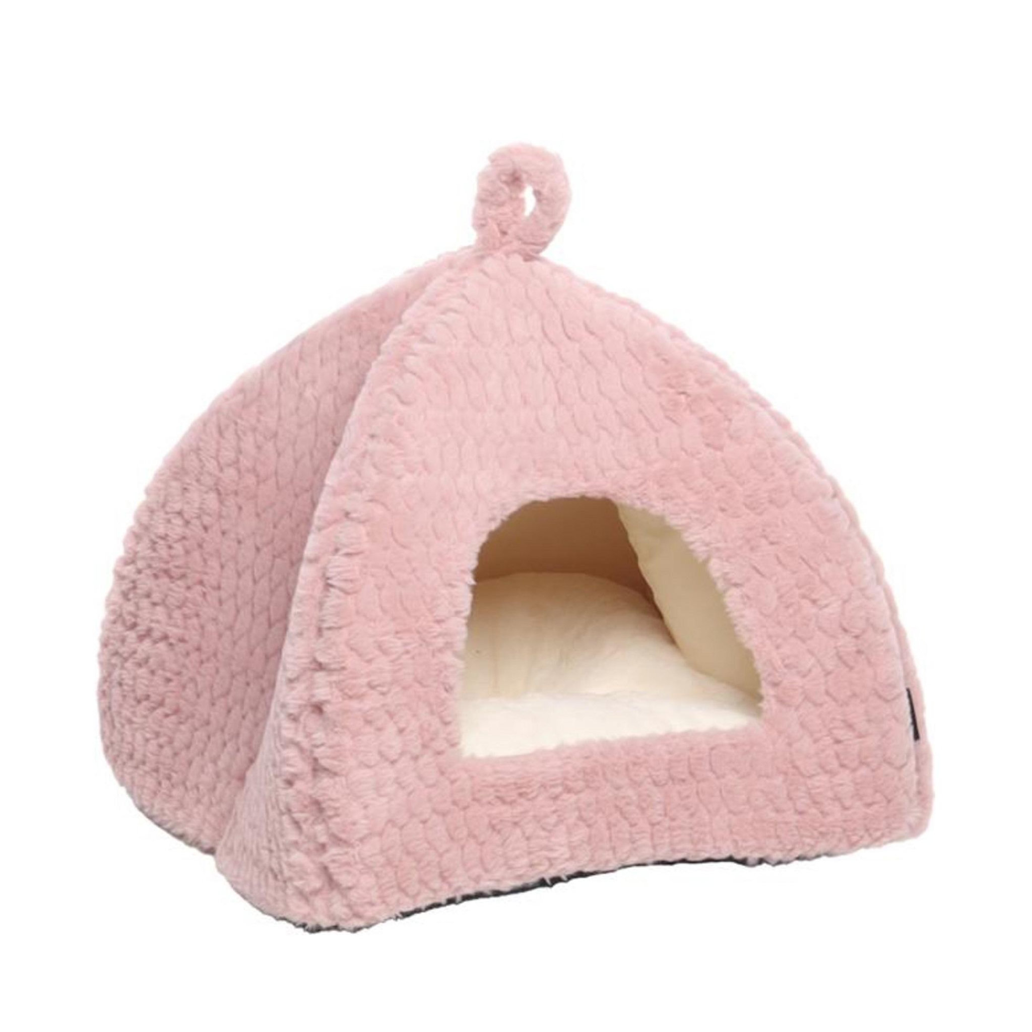 Eden Igloo pour chat naya. Coloris disponibles : Rose, Beige
