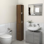 Voir la diapositive 1 : VIDAXL Armoire de bain chene marron 25x26,5x170 cm bois d'ingenierie