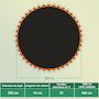 Voir la diapositive 3 : HOMCOM Tapis de rechange trampoline Ø 3,7 m ressorts 14 cm outil 72 crochets en V inclus orange noir