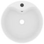 Voir la diapositive 3 : VIDAXL Lavabo de luxe avec trop-plein Blanc mat 36x13 cm Ceramique