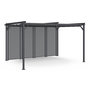 Voir la diapositive 1 : ID MARKET Pergola édition collector persienne toit rétractable 3x4M 4 pans modulables gris anthracite
