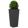 Voir la diapositive 3 : VIDAXL Jardiniere noir 35x35x75 cm acier