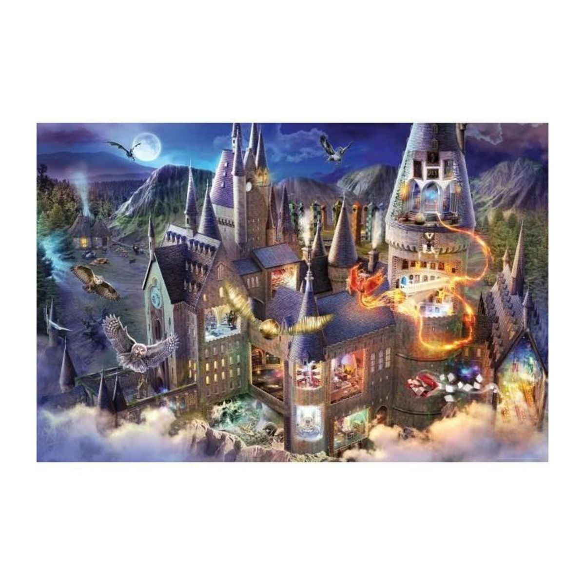 RAVENSBURGER Puzzle 3000 pieces Vue sur le château de Poudlard / Harry Potter, des 14 ans, 17561, Ravensburger