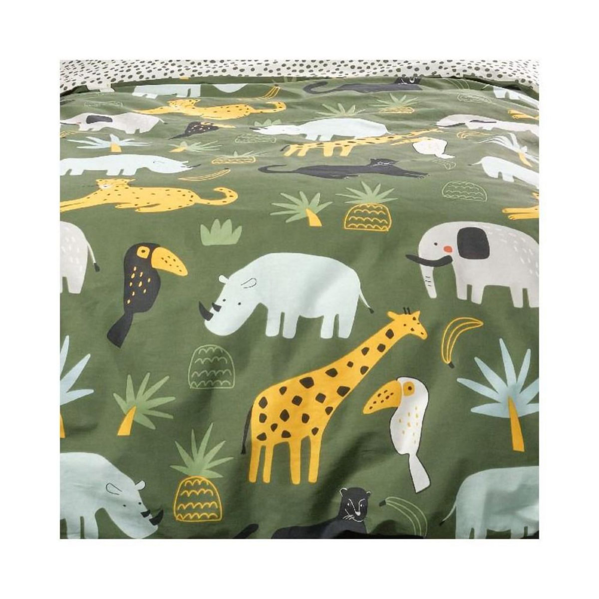 Today Housse de couette 140x200 Happy 4.9 + 1 taie 100% coton 57 fils