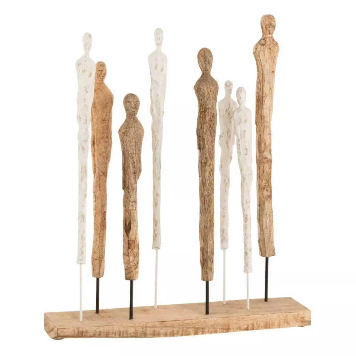 Paris Prix Statuette Déco  8 Figurines Minces  57cm Naturel