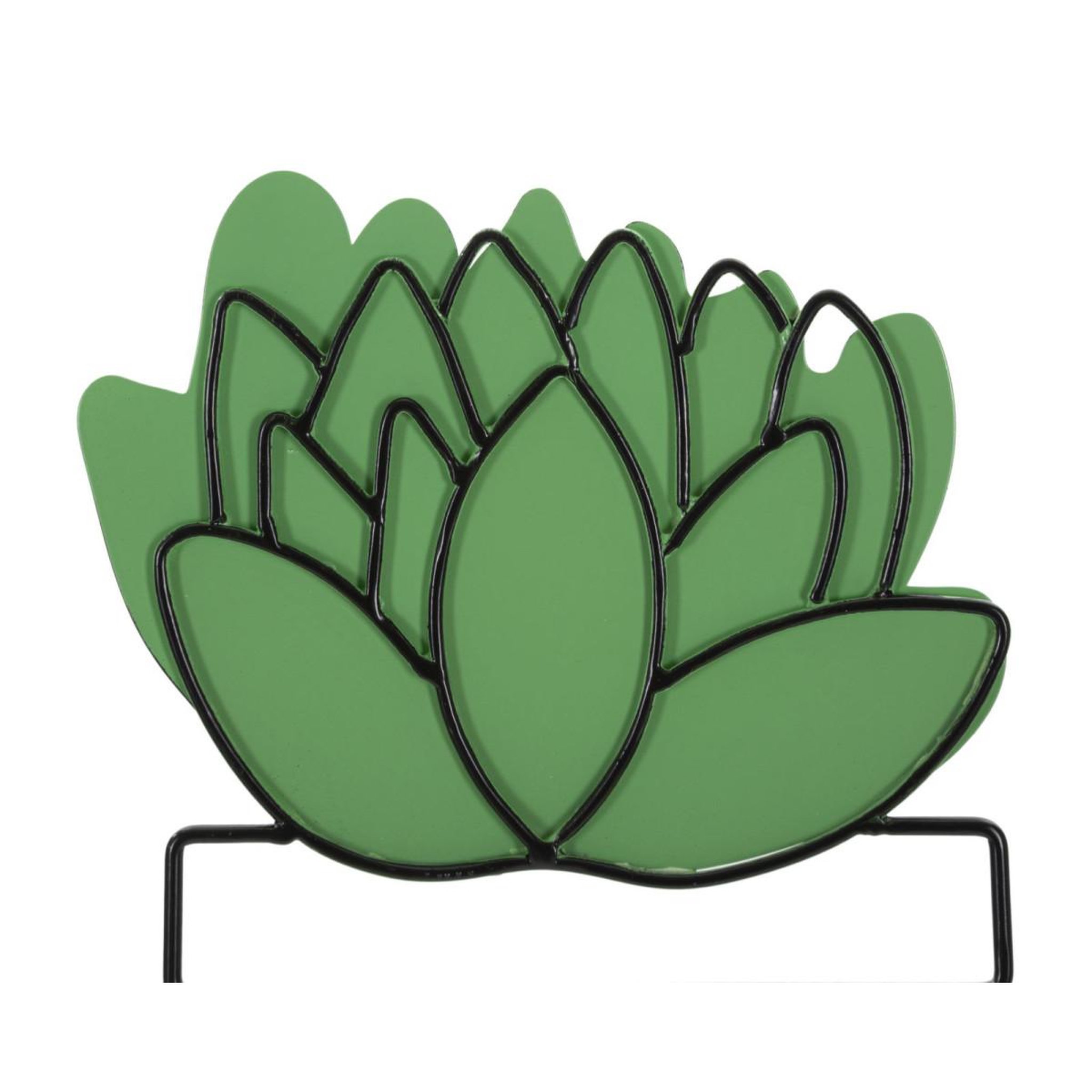 Voir la diapositive 2 : Paris Prix Lot de 3 déco murales  cactus  46cm vert & noir