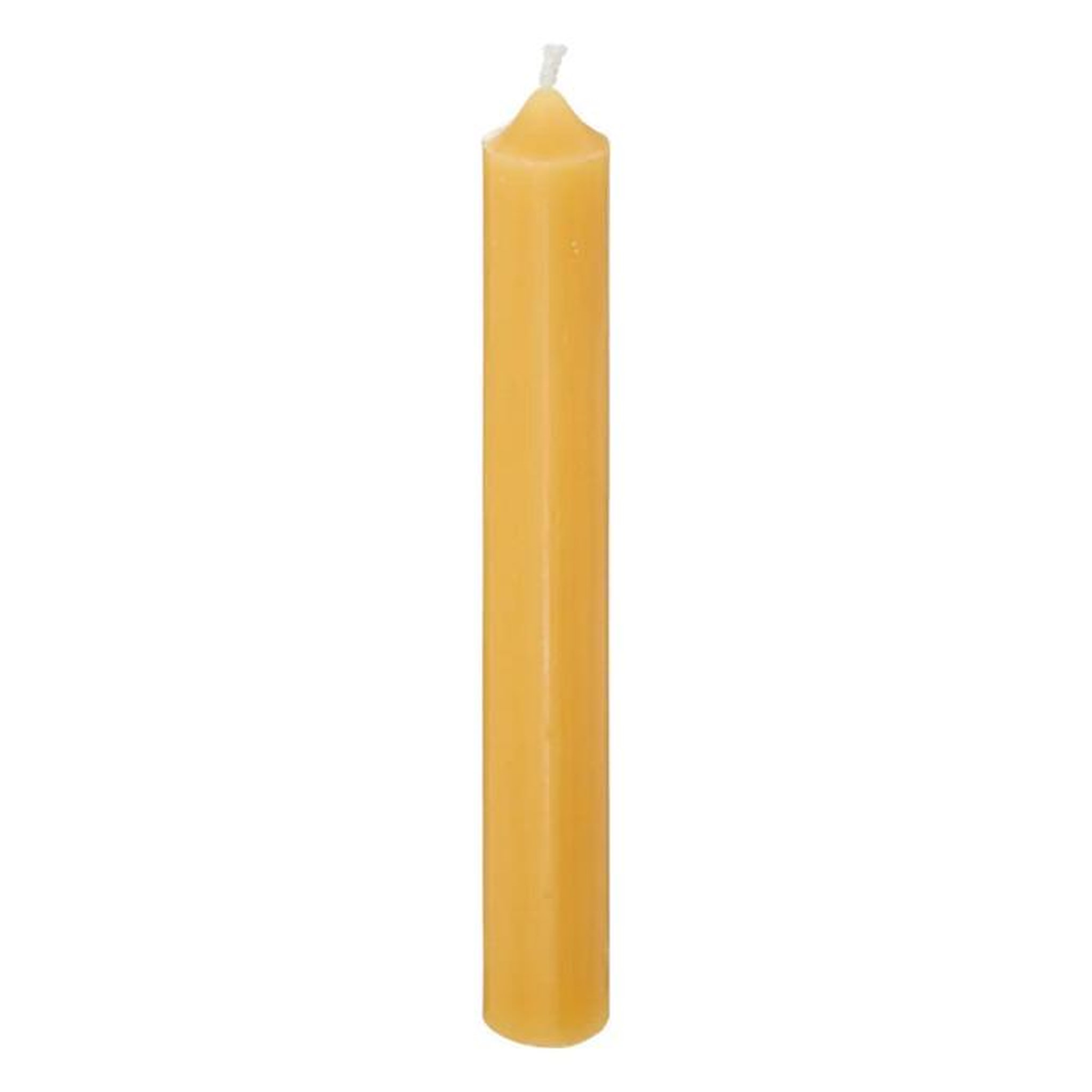 Voir la diapositive 2 : COMPTOIR DE LA BOUGIE Lot de 10 Bougies Bâton  Hugo  16cm Moutarde