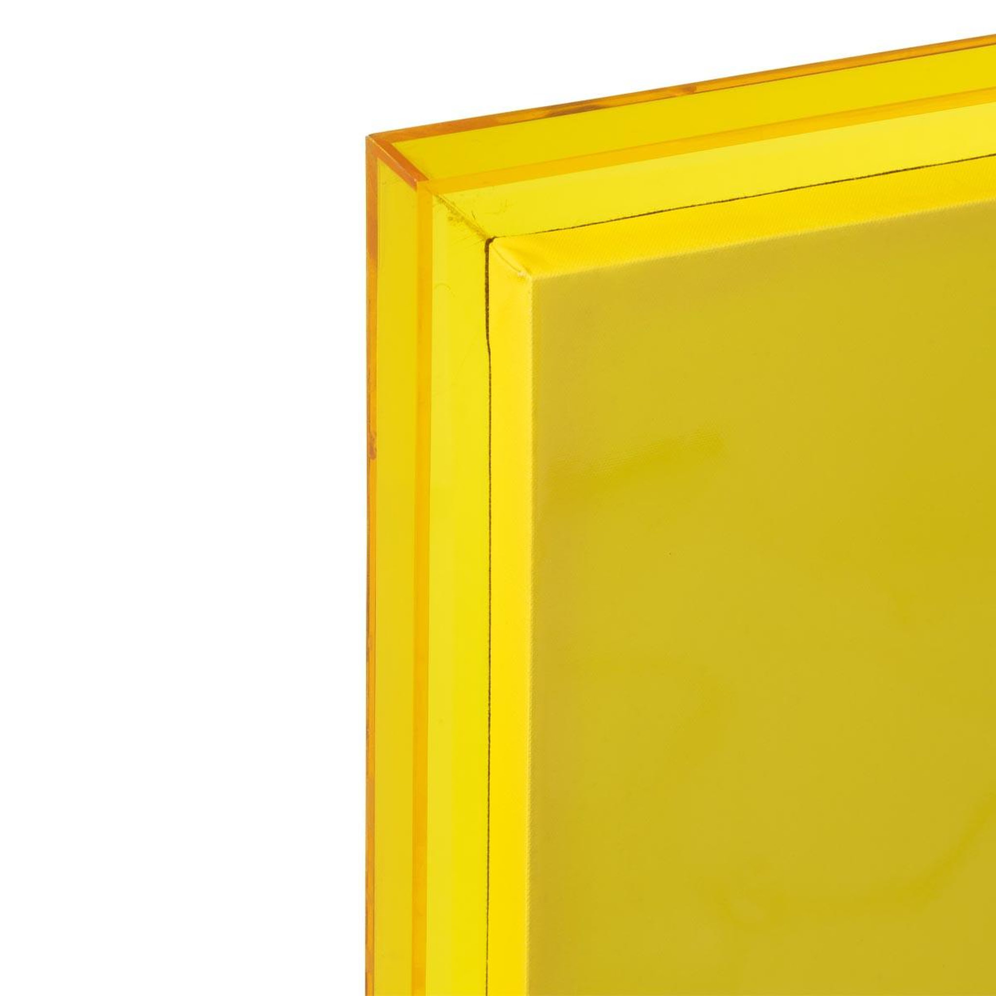 Voir la diapositive 2 : J-LINE Toile murale déco  moderne  60x80cm jaune fluo