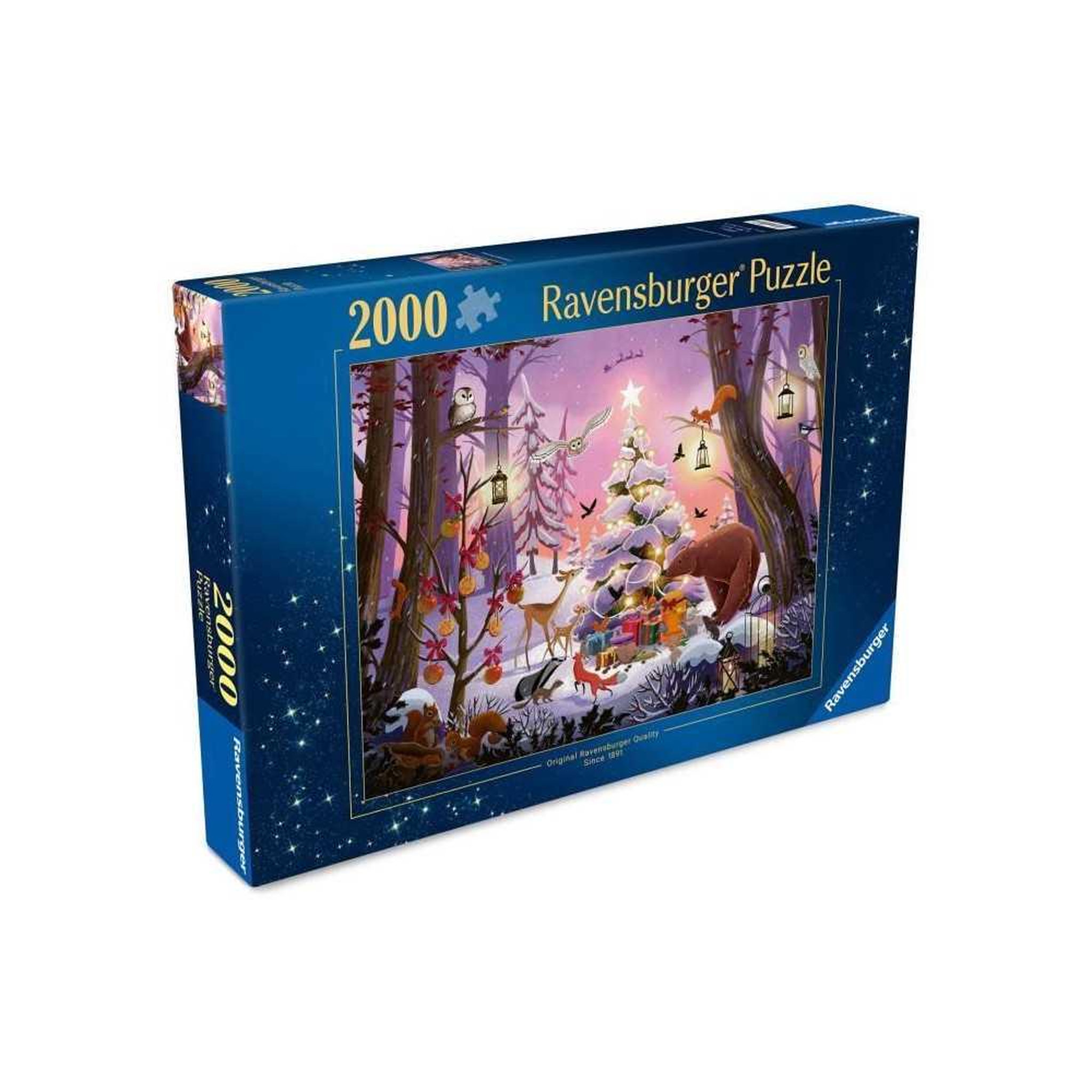Voir la diapositive 2 : RAVENSBURGER Puzzle adulte 2000 pièces – Thème Noël – Educa