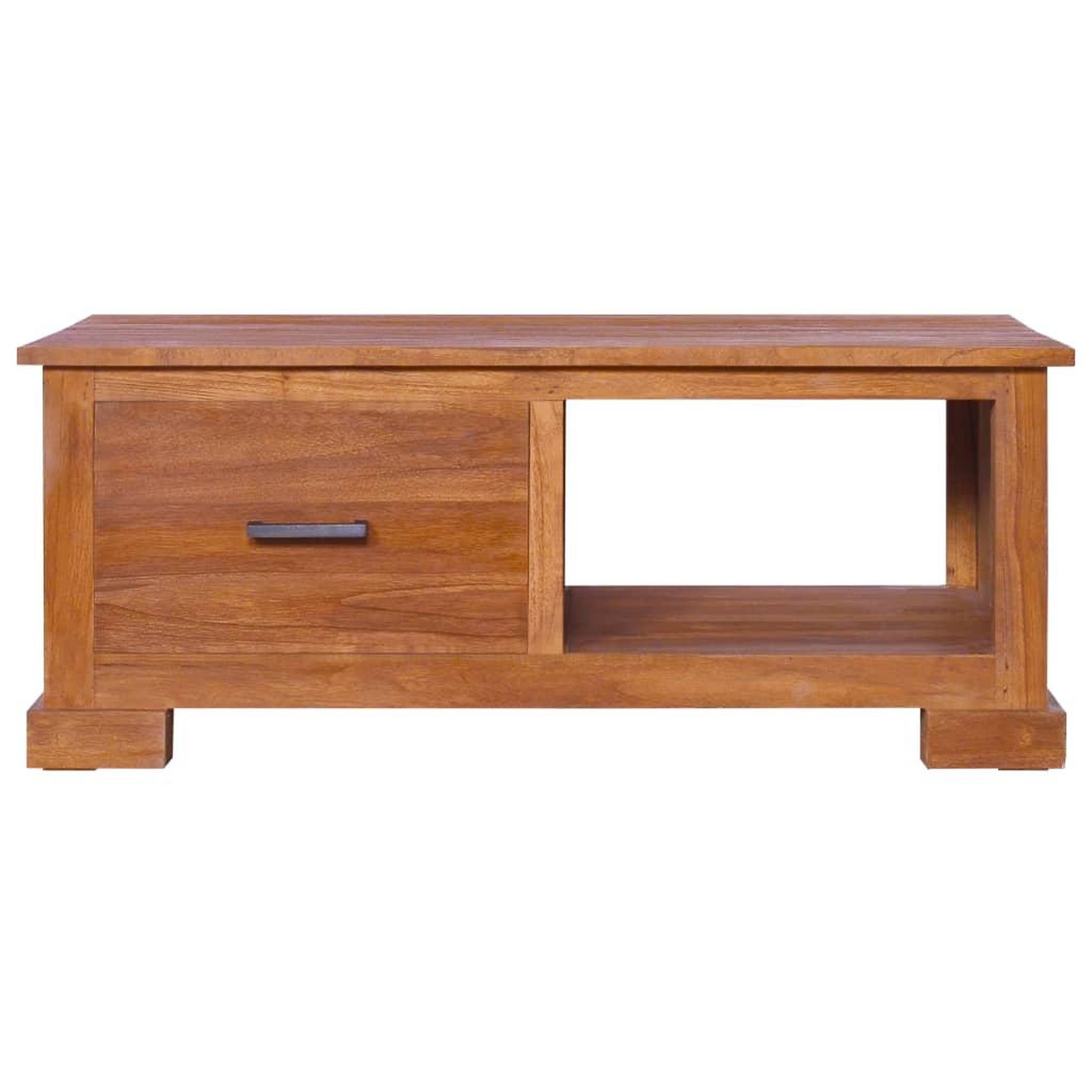 Voir la diapositive 3 : VIDAXL Meuble TV 90x50x37 cm Bois de teck massif