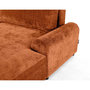 Voir la diapositive 4 : LISA DESIGN Nelly - canapé d'angle droit 4 places convertible avec coffre en velours texturé