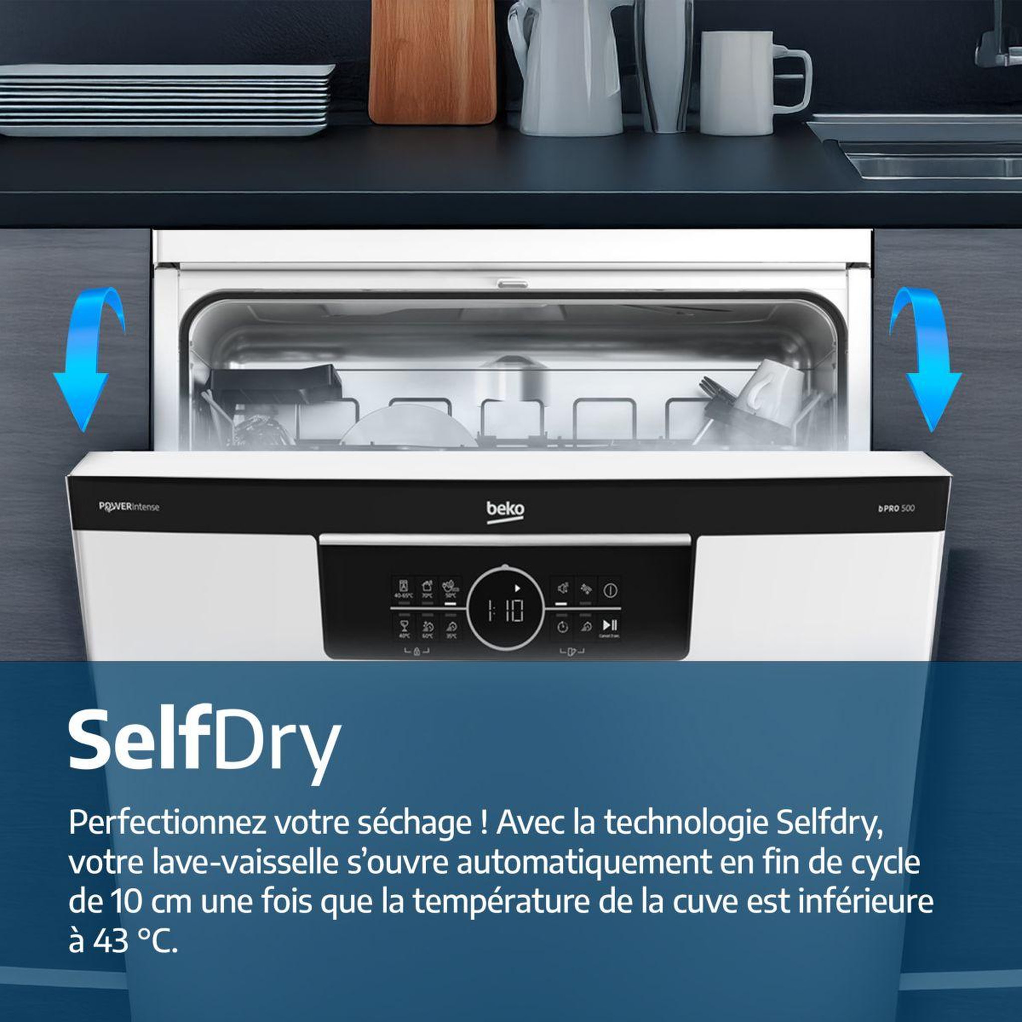 Voir la diapositive 2 : Beko Lave vaisselle 60 cm bdfn26441g