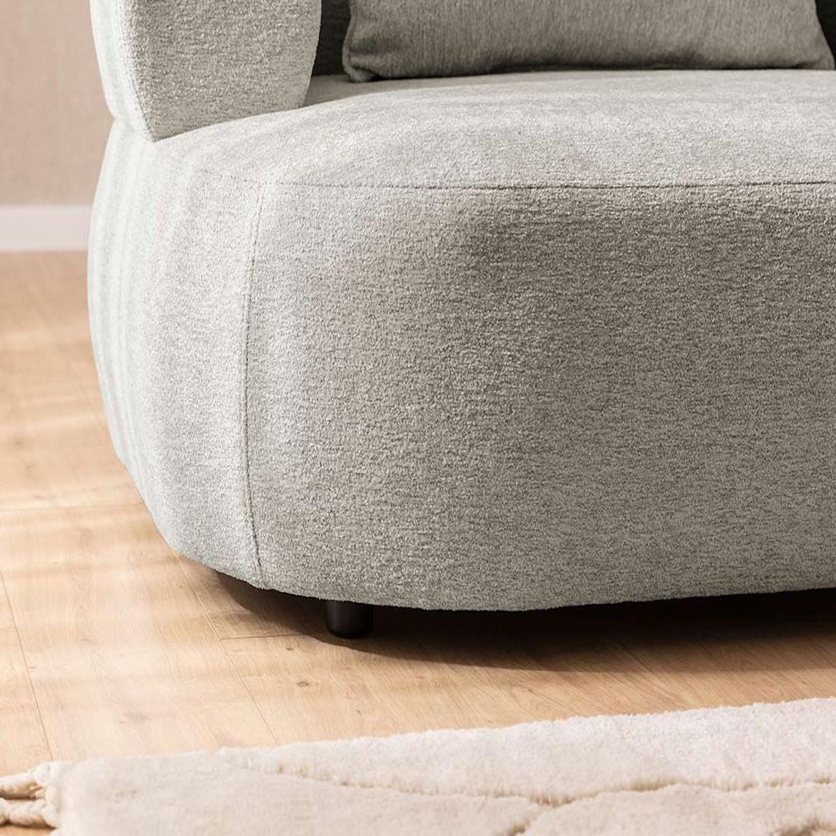 LISA DESIGN Angela - canapé d'angle droit 4 places en velours texturé