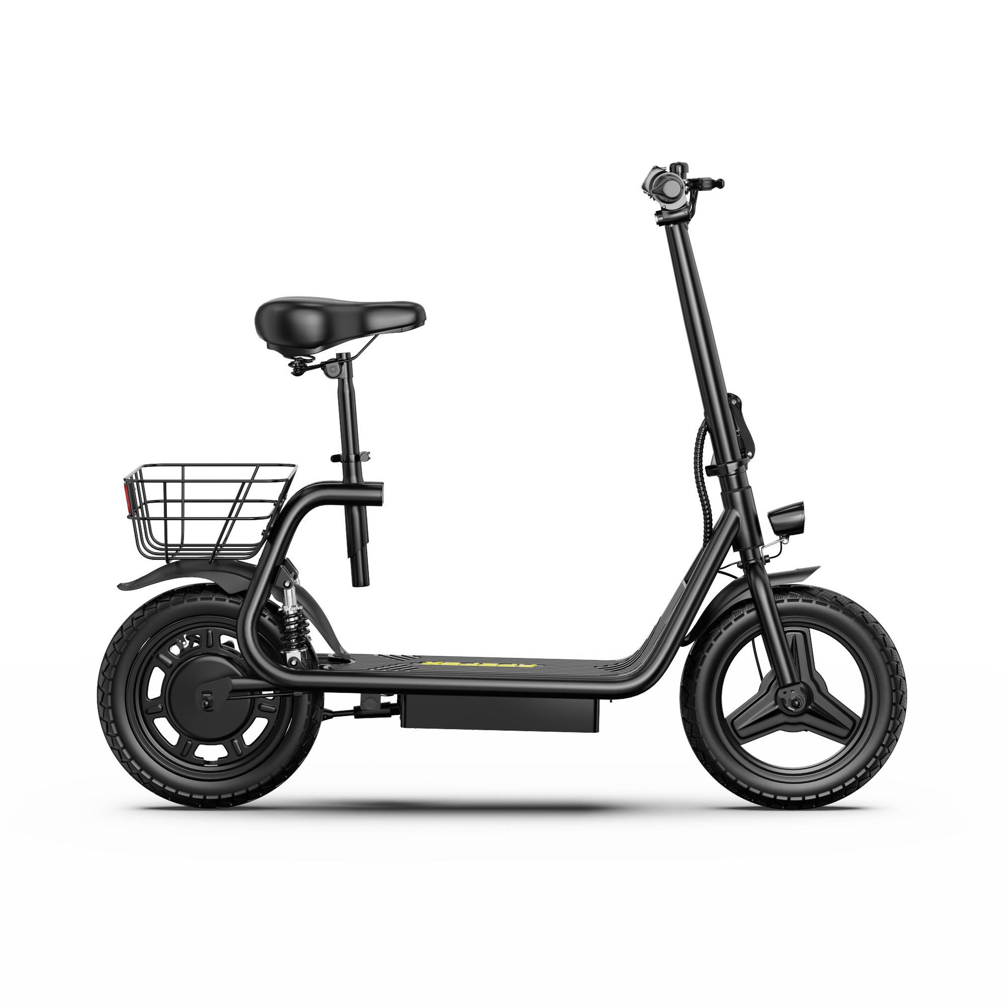 Voir la diapositive 4 : APEFOX Trottinette électrique pliable apefox c14 avec siège, panier arrière et batterie amovible