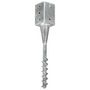 Voir la diapositive 2 : VIDAXL Piquets au sol 6 pcs Argente 9x9x56 cm Acier galvanise