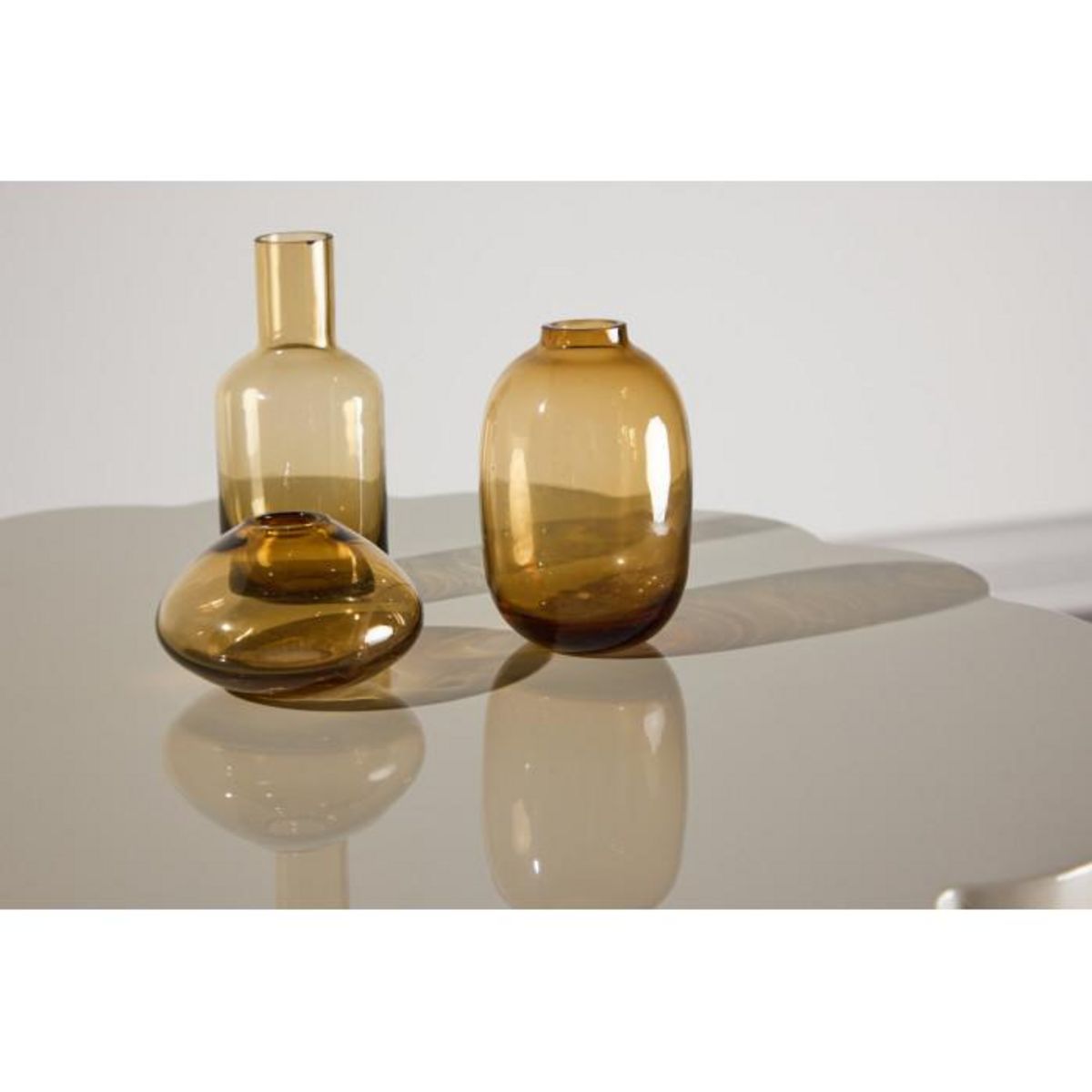 Paris Prix Table d'Appoint Design  Krull  55cm Beige Laqué