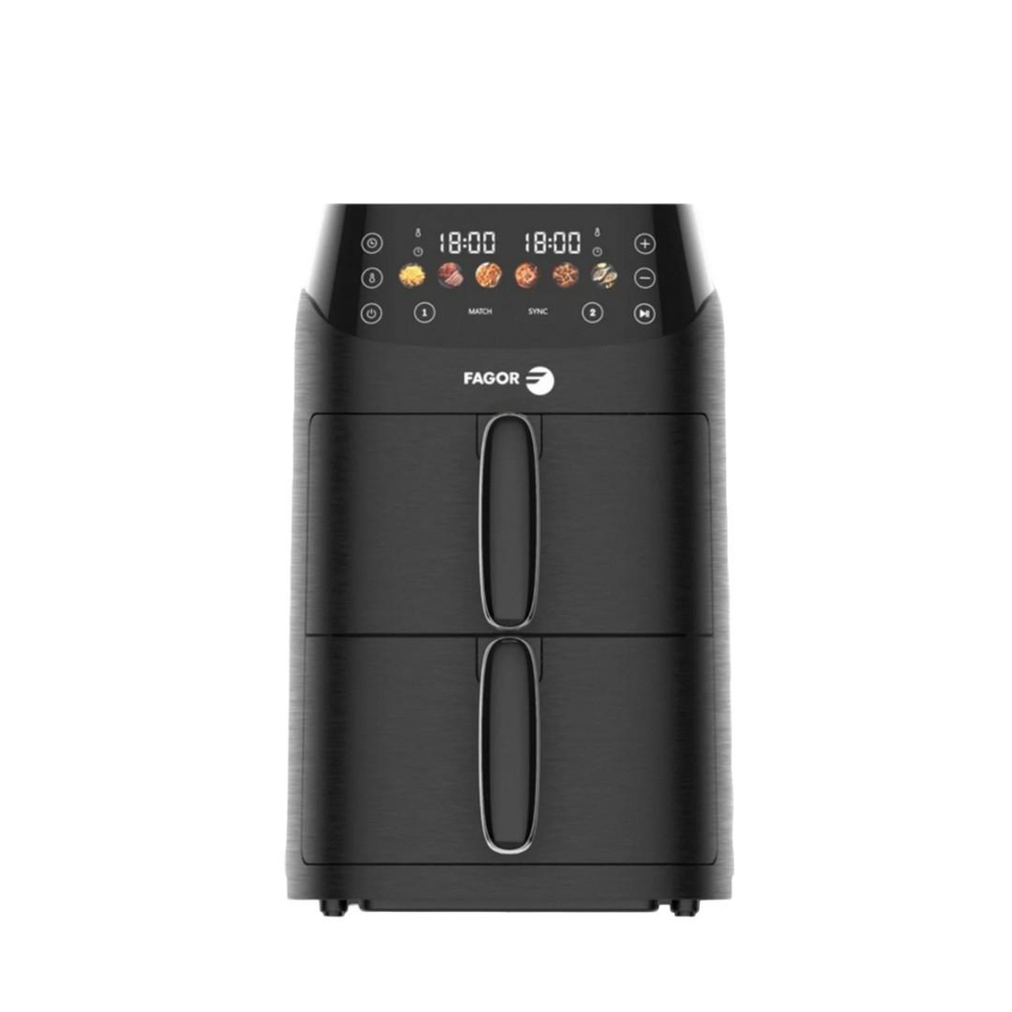 FAGOR Friteuse sans huile 2x2.5l 2000w noir - fg3301