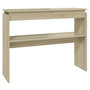 Voir la diapositive 2 : VIDAXL Table console chene sonoma 102x30x80 cm bois d'ingenierie