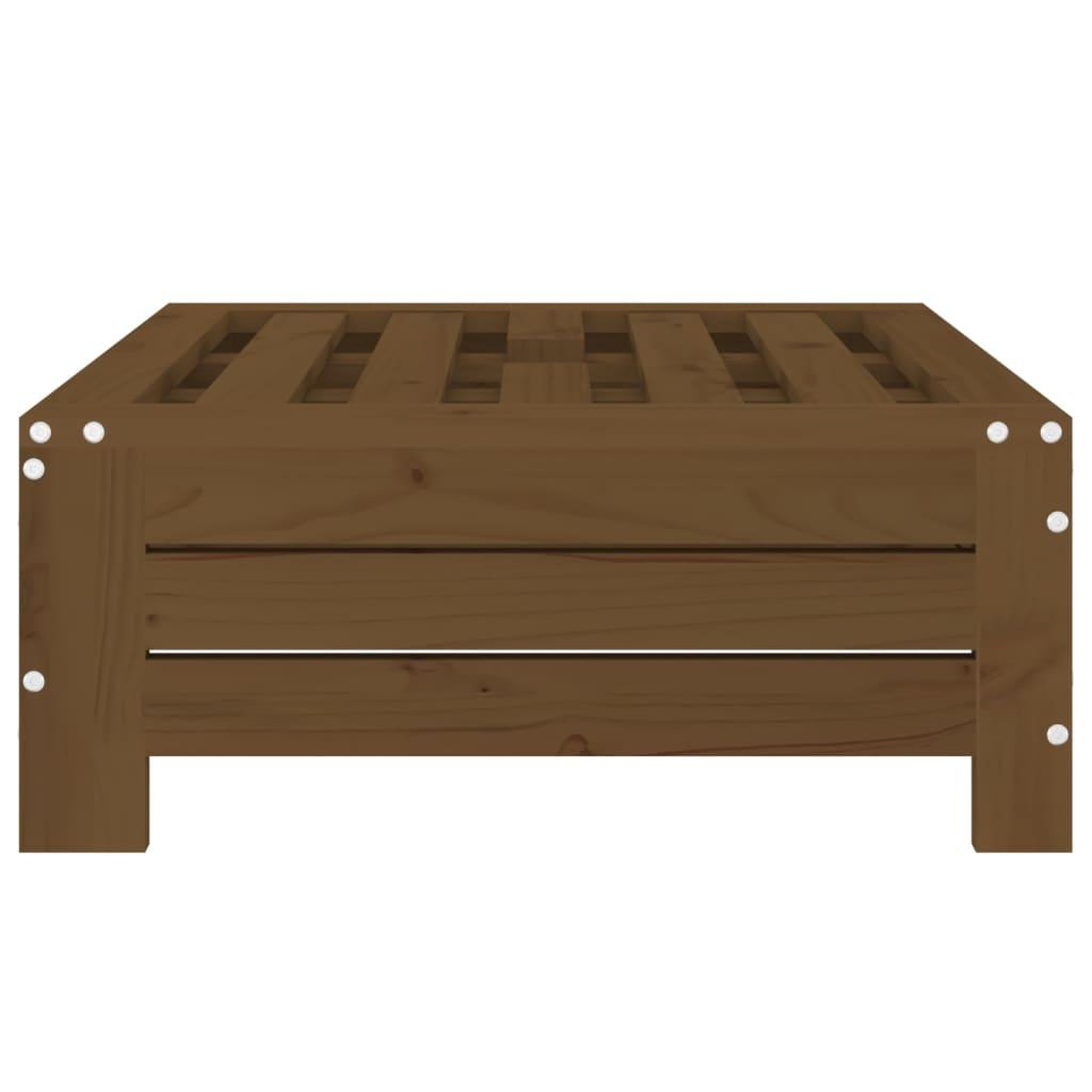 Voir la diapositive 4 : VIDAXL Couvercle de base de parasol marron miel bois massif de pin