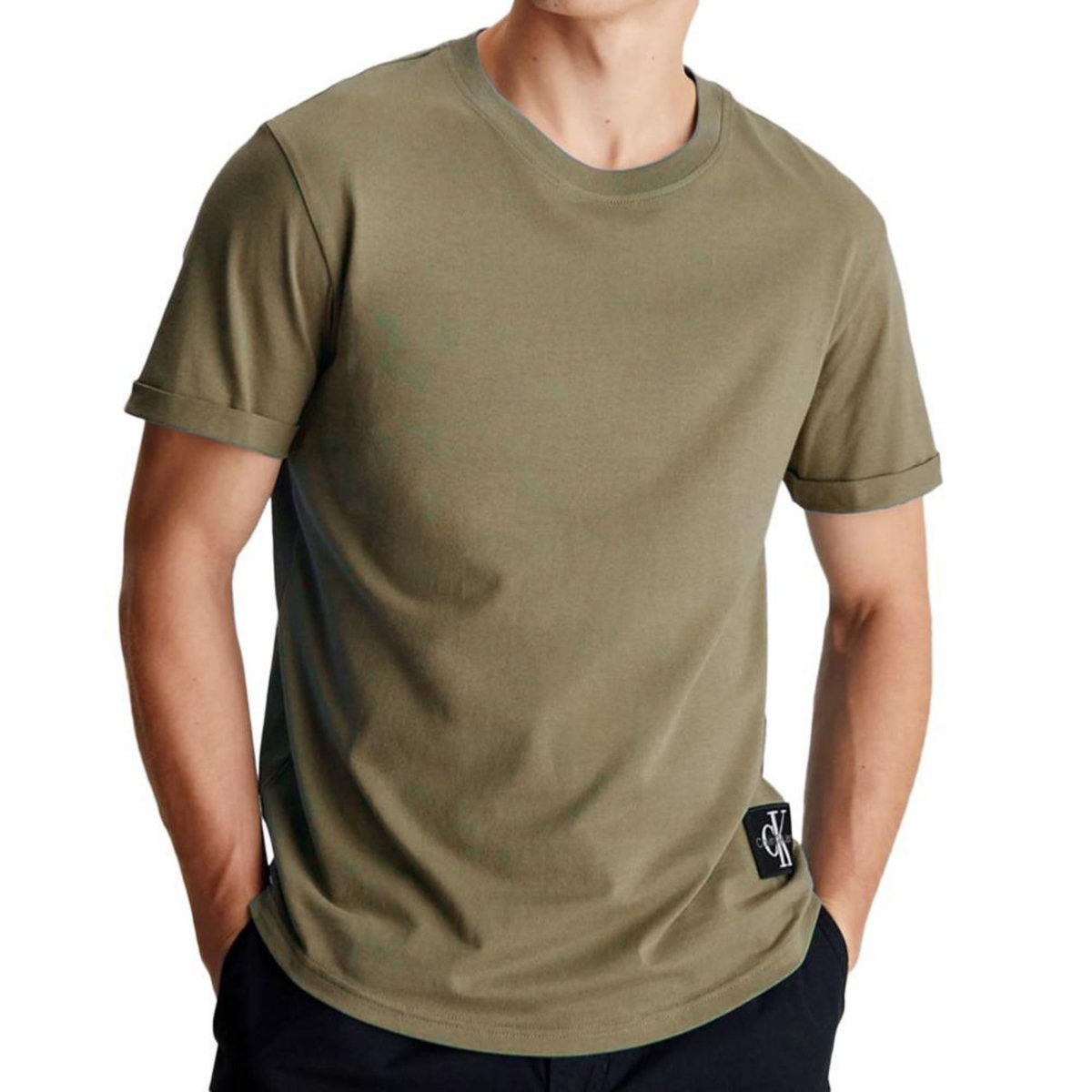CALVIN KLEIN JEANS T shirt  Homme Calvin Klein Jeans Badge Turn Up