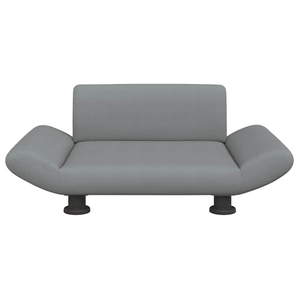 VIDAXL Lit pour chien gris clair 70x45x28 cm tissu