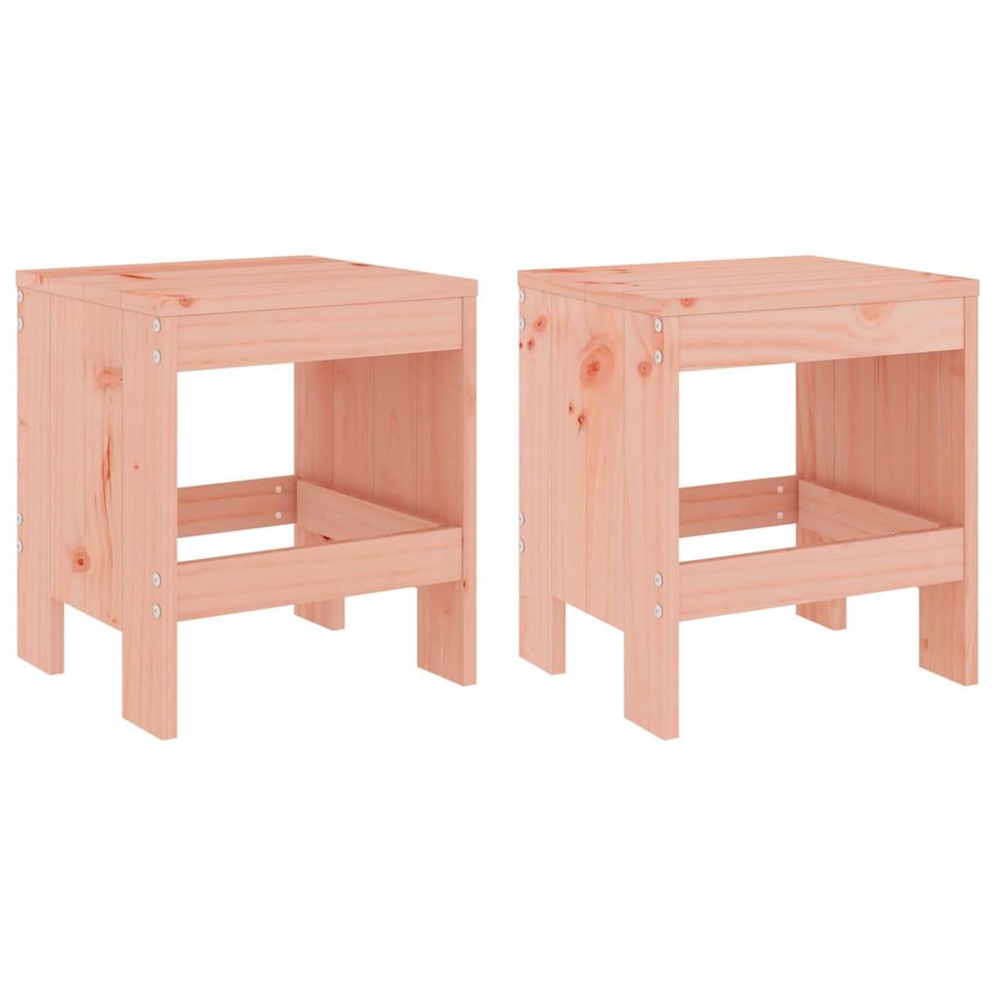 Voir la diapositive 2 : VIDAXL Tabourets de jardin lot de 2 40x36x45 cm bois massif Douglas