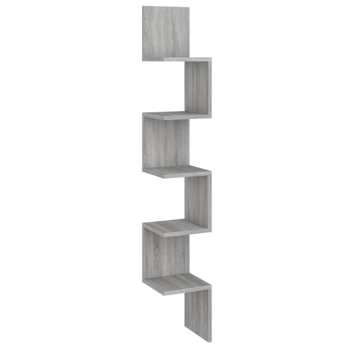 VIDAXL Etagere angle murale Sonoma gris 20x20x127,5 cm Bois ingenierie