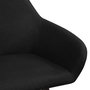 Voir la diapositive 5 : VIDAXL Chaises a manger lot de 2 noir tissu