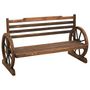 Voir la diapositive 1 : VIDAXL Banc de jardin 112 cm bois de sapin massif