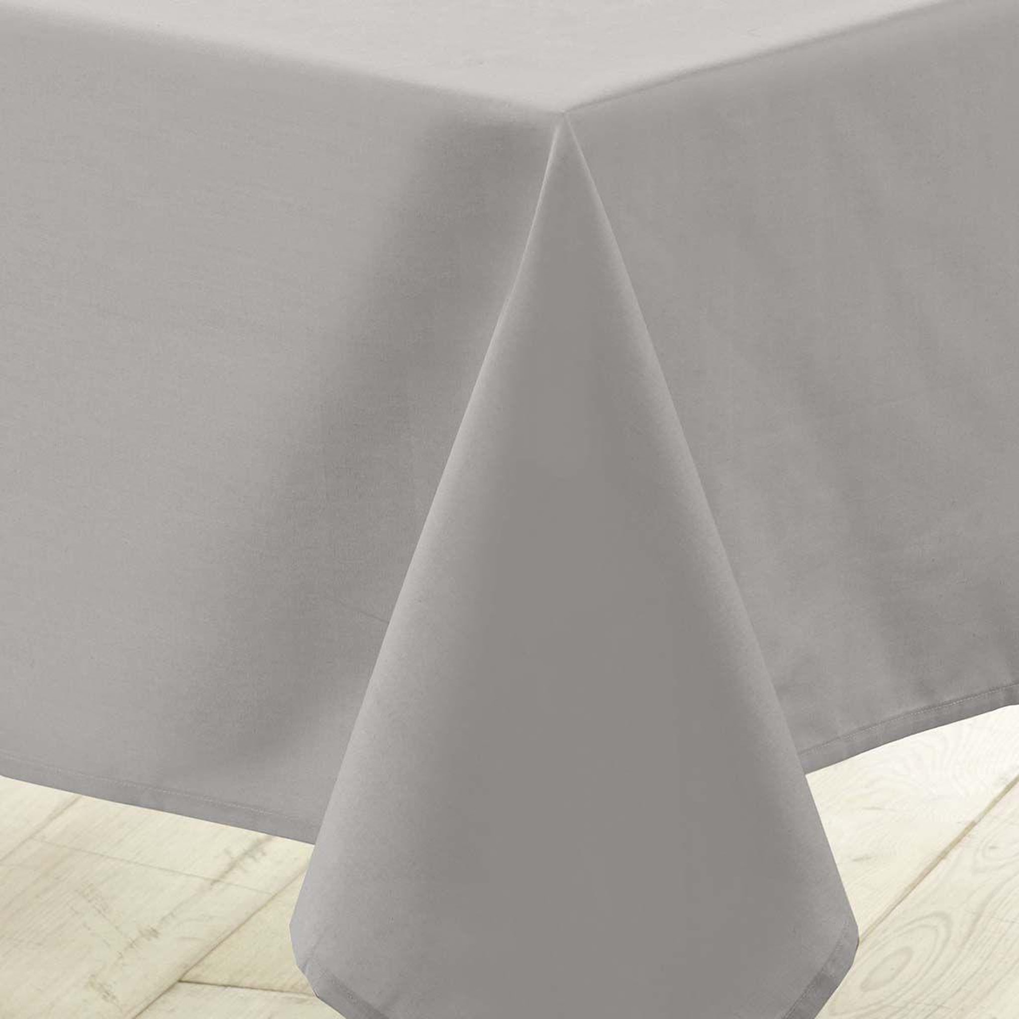 Voir la diapositive 2 : Douceur d'Intérieur Nappe antitache  essentiel  140x250cm gris