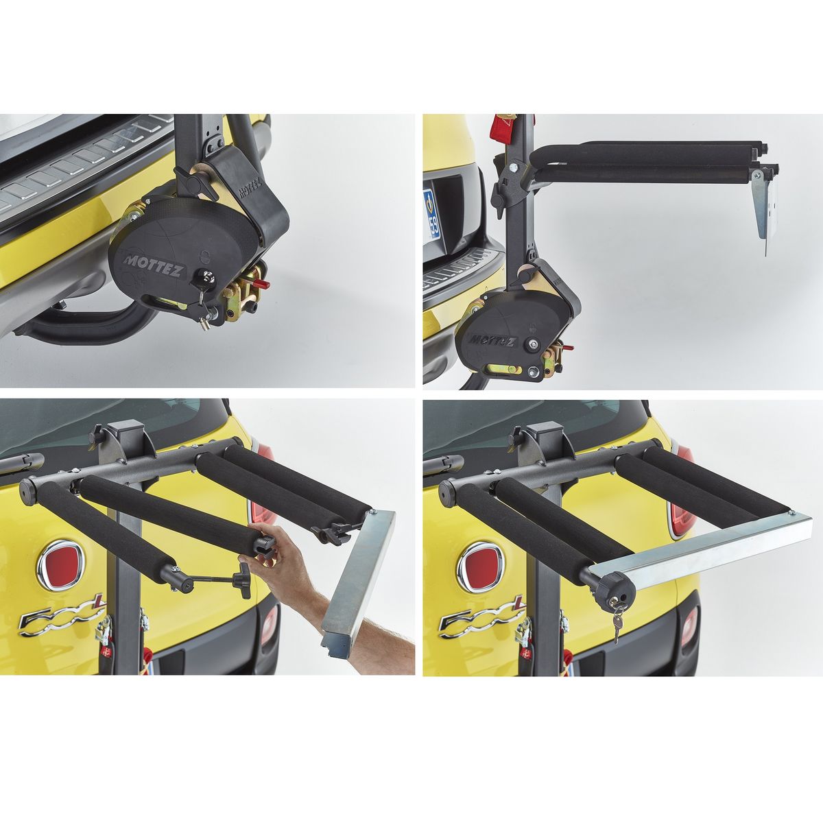 MOTTEZ Porte skis/surfs sur attelage 