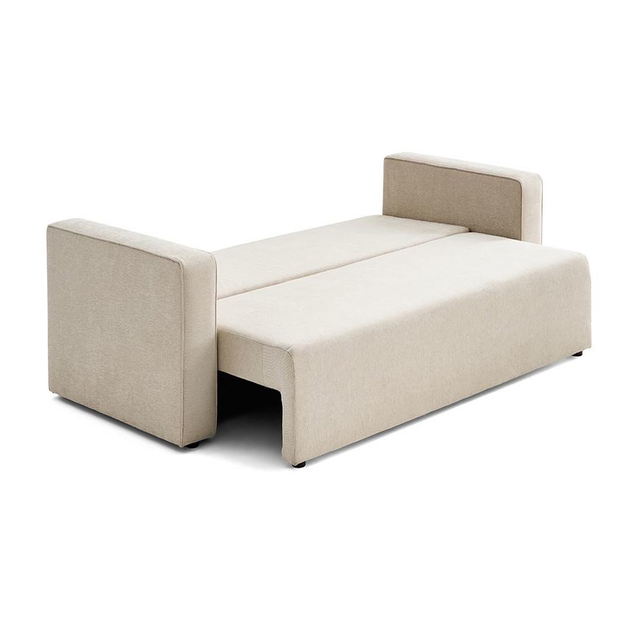 Voir la diapositive 3 : BEST MOBILIER Topaze - canapé 3 places - convertible avec coffre - en tissu