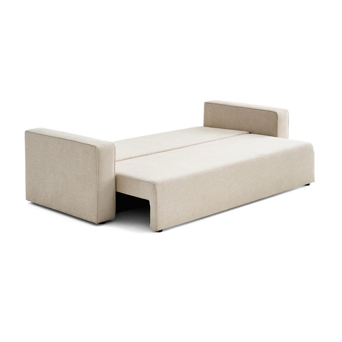 BEST MOBILIER Topaze - canapé 3 places - convertible avec coffre - en tissu